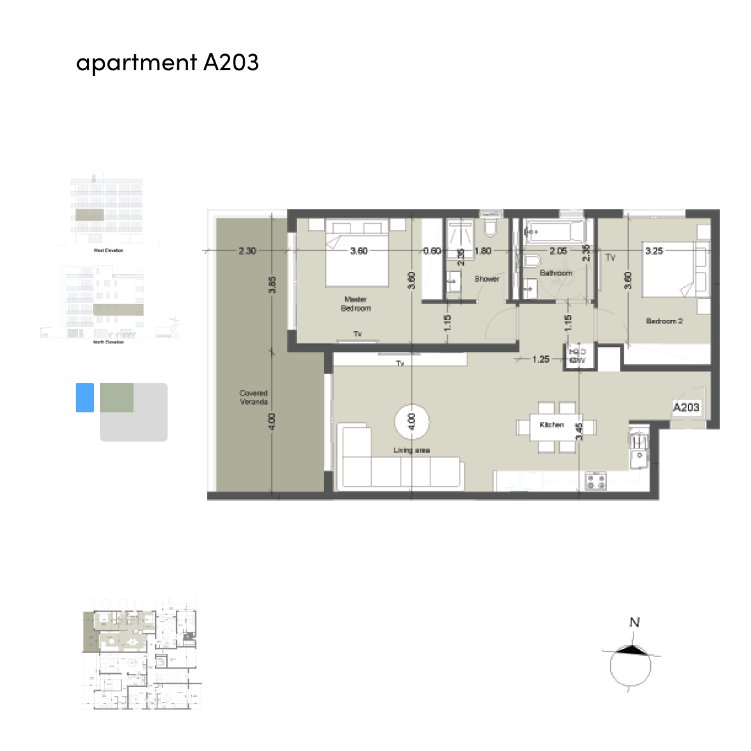 Life block A apartment 203 layout