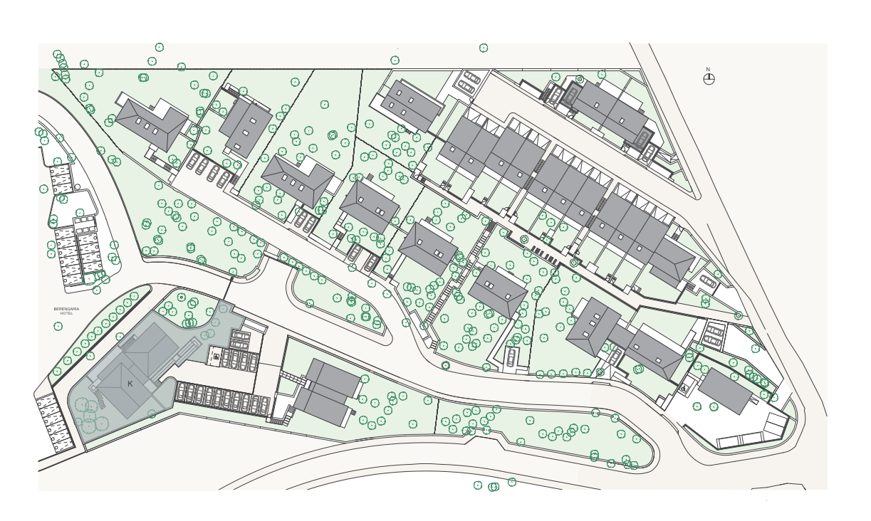 Berengaria block Apartments apartment K101 layout