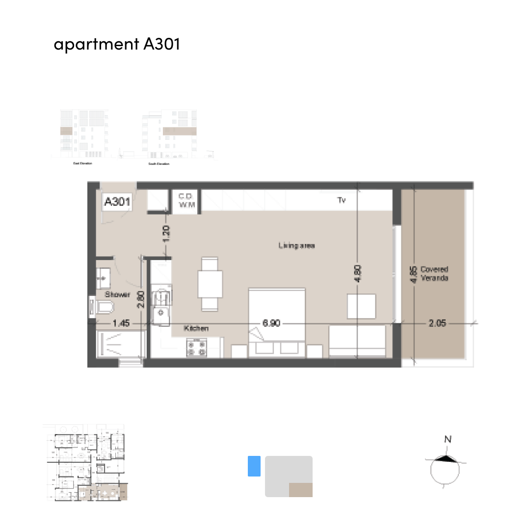 Life block A apartment 301 layout
