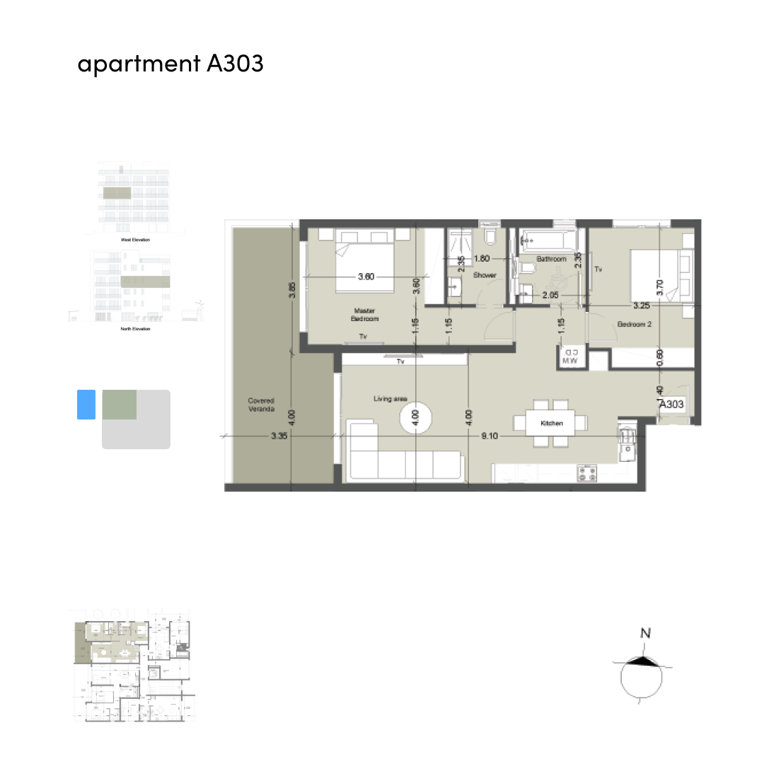 Life block A apartment 303 layout