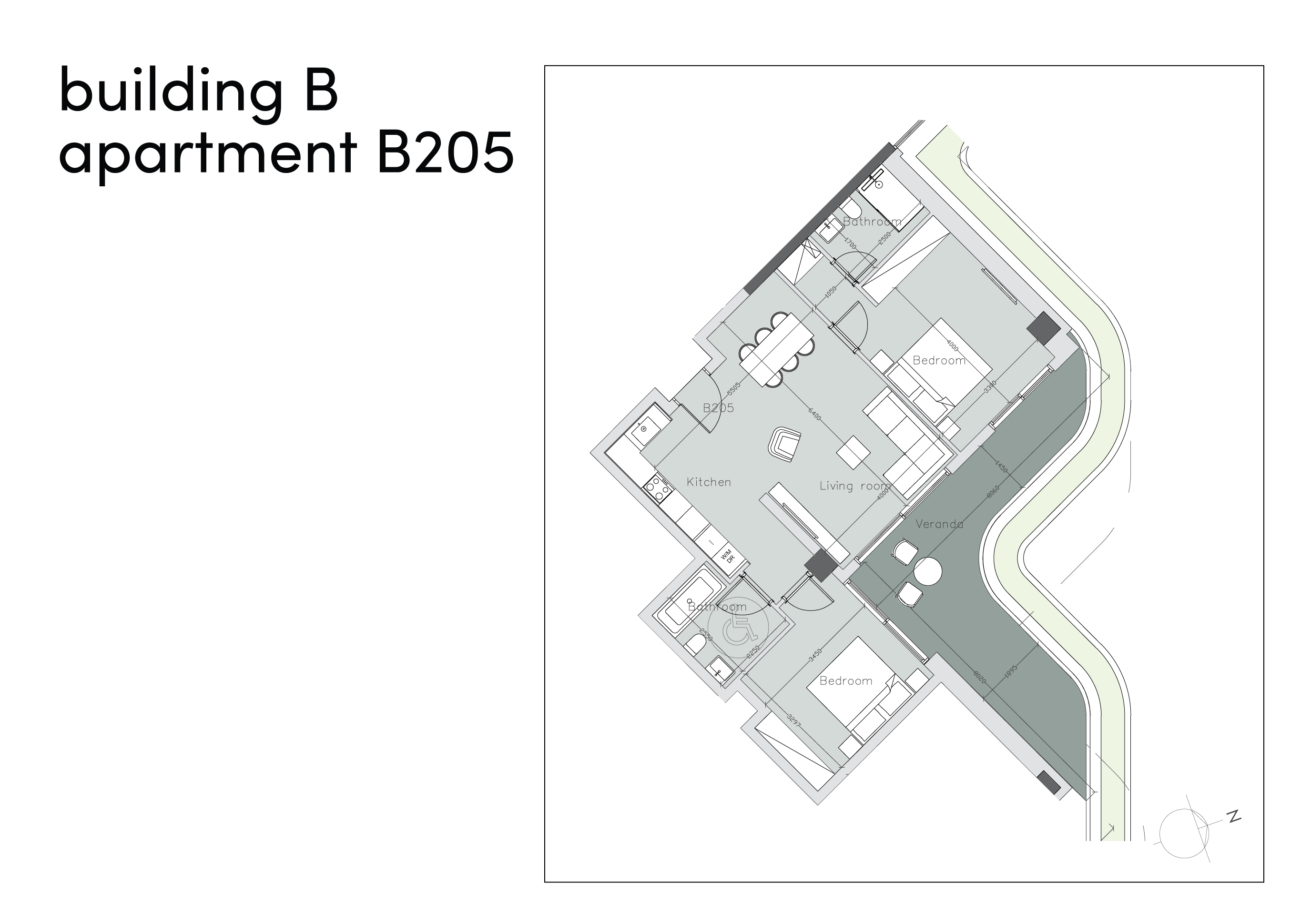 Land of Tomorrow block B apartment B205 layout