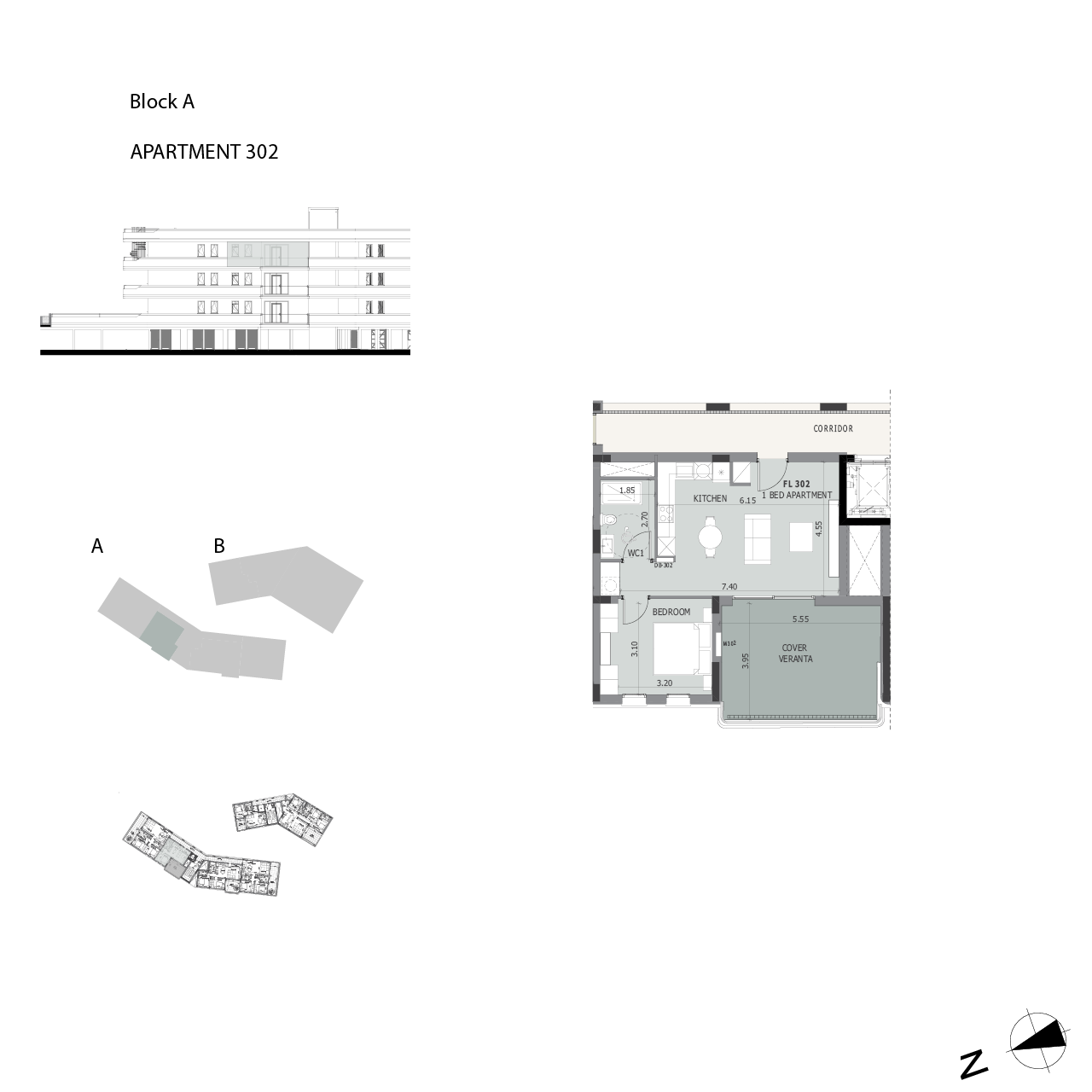 Cypress Grove block A apartment 302 layout