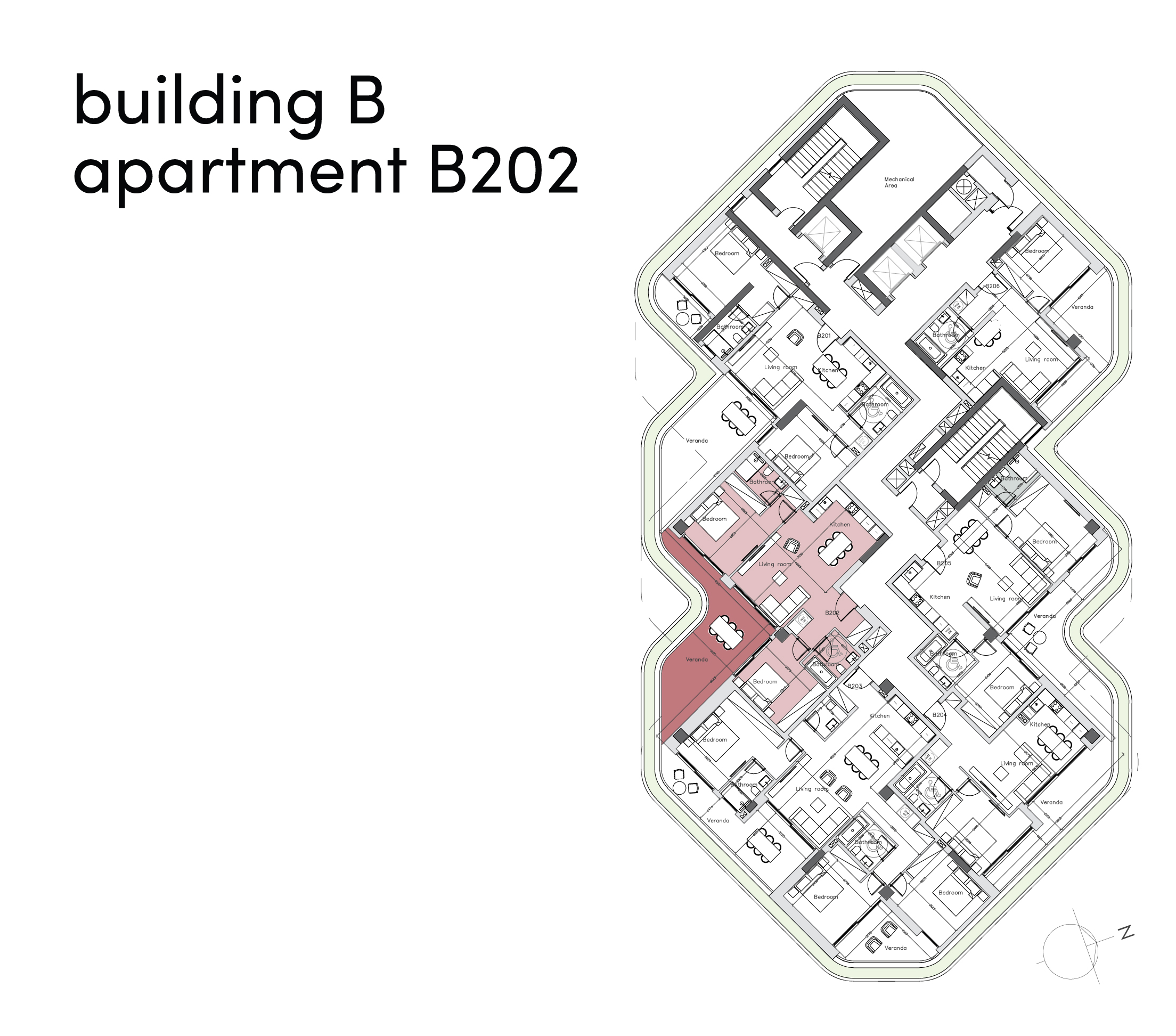 Land of Tomorrow block B apartment B202 layout