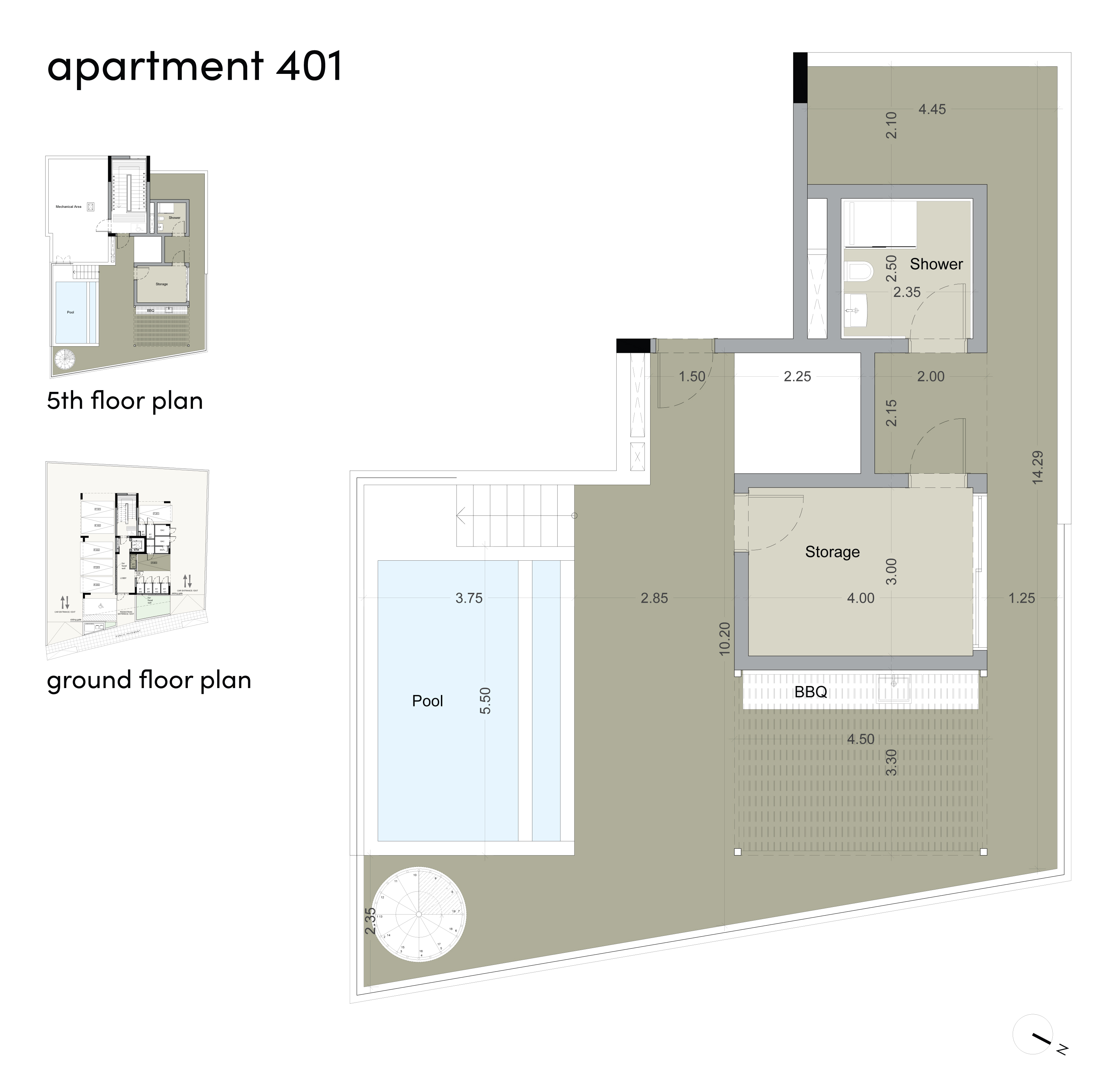 Forma block A apartment A401 layout