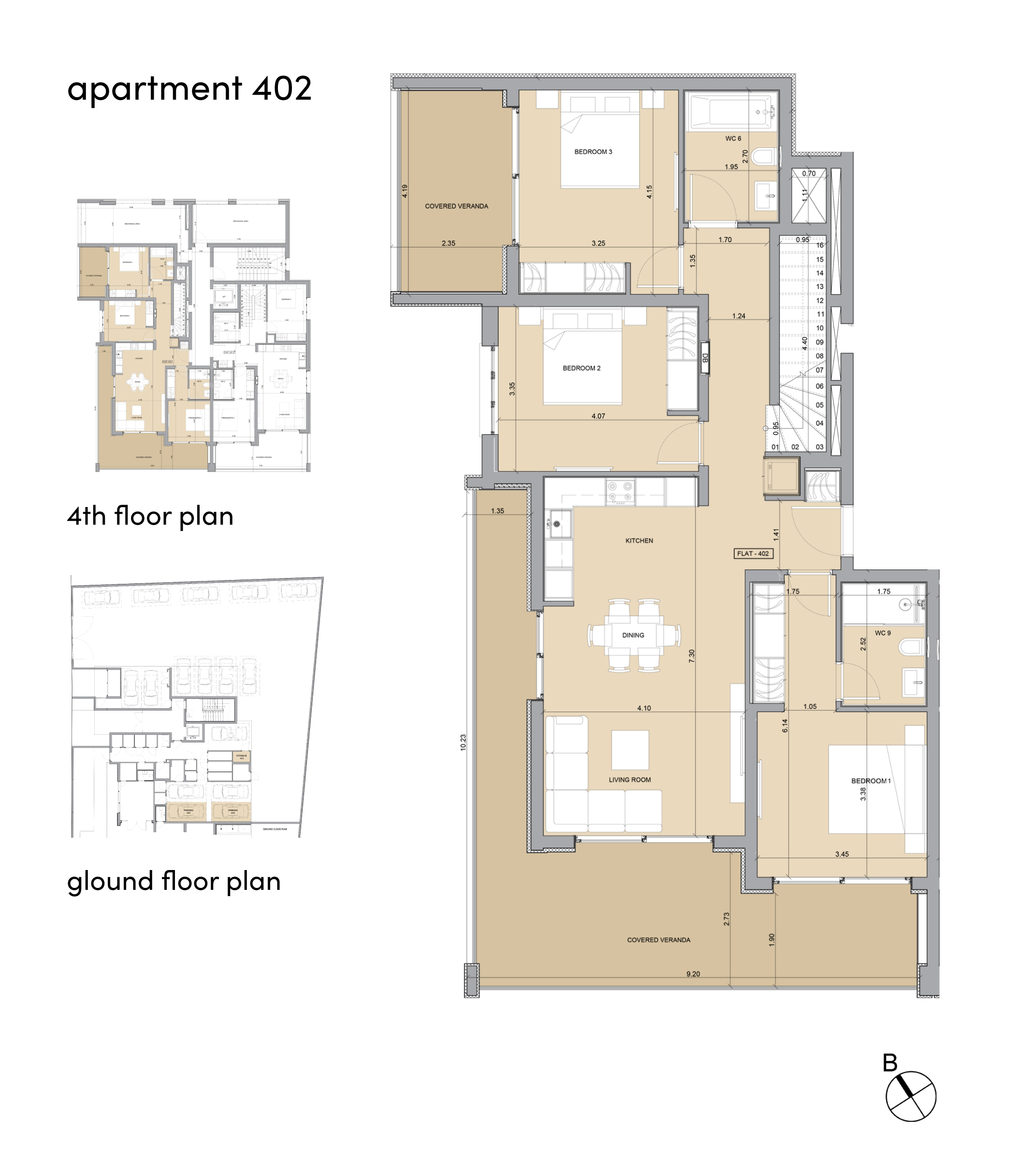 Spirit block A apartment A402 layout