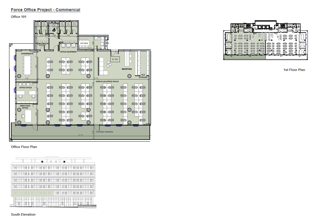 Force block A apartment A101 layout