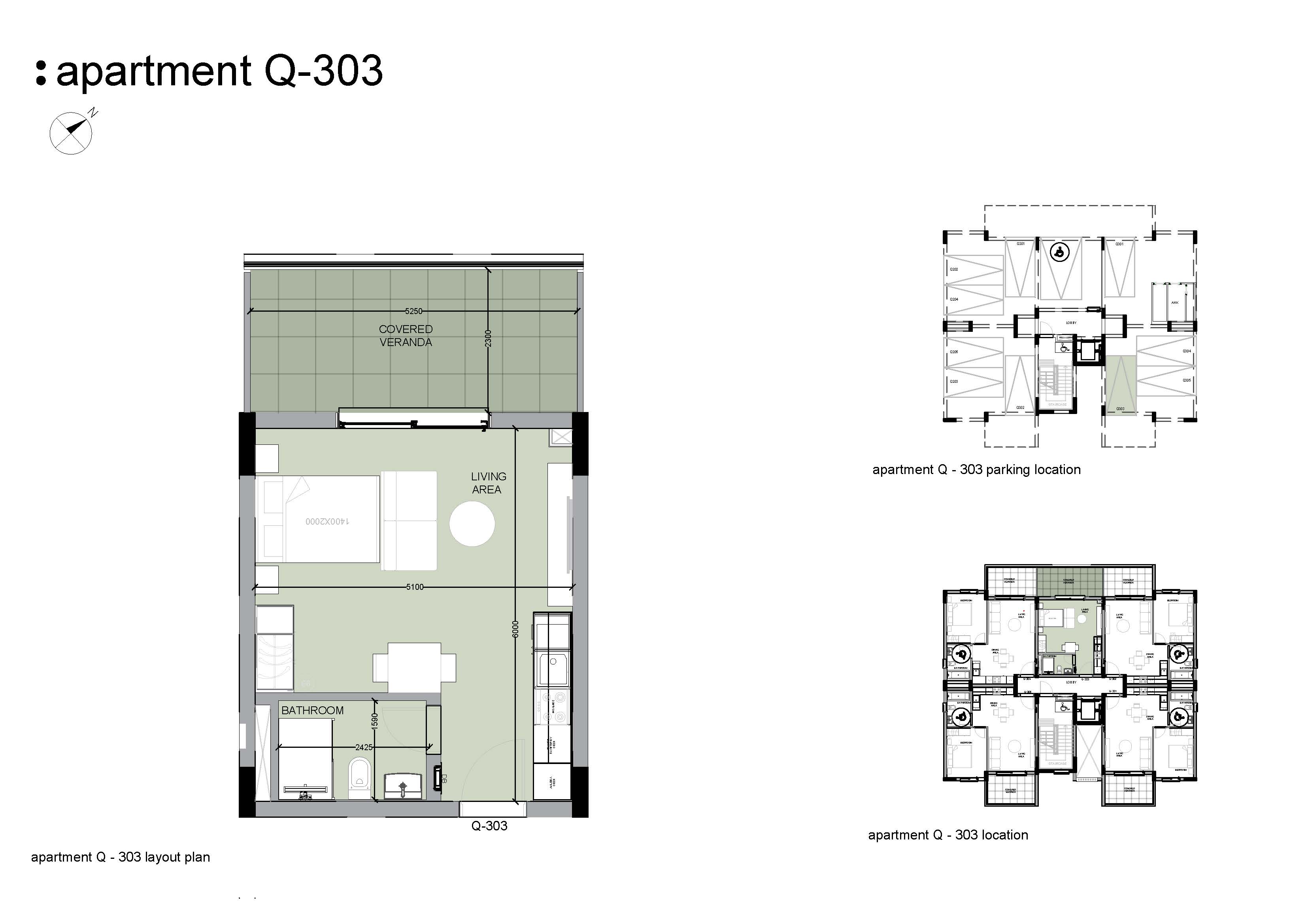 Golfside block Q apartment Q303 layout