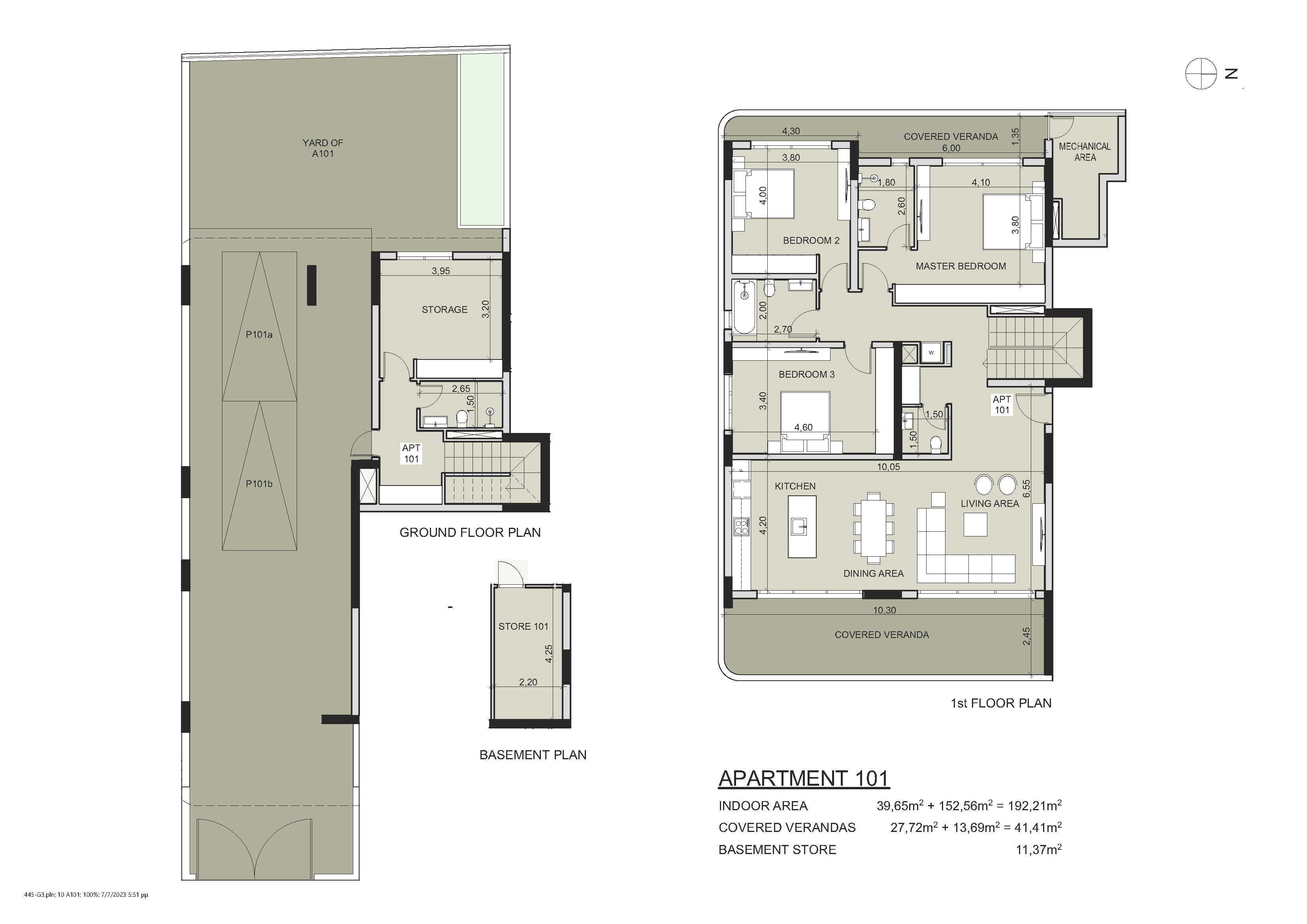 Eden Roc Residence Block D unit 101 layout