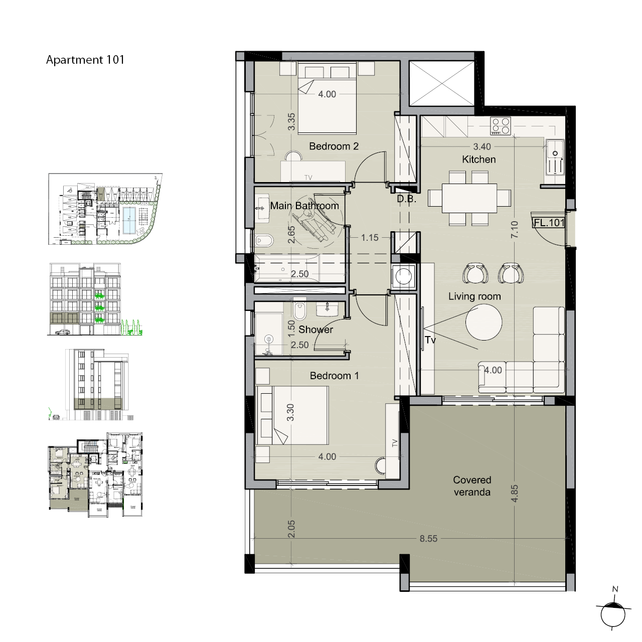 Rise unit 101 layout