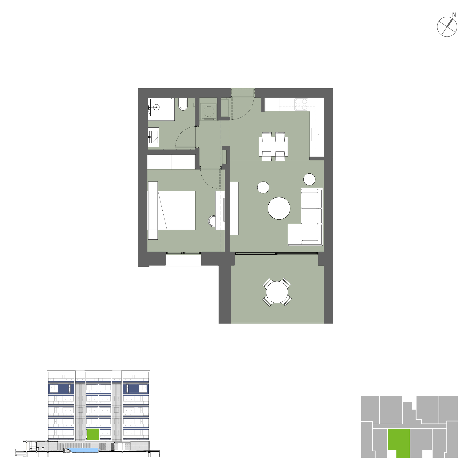 Prime Residence unit 103 layout