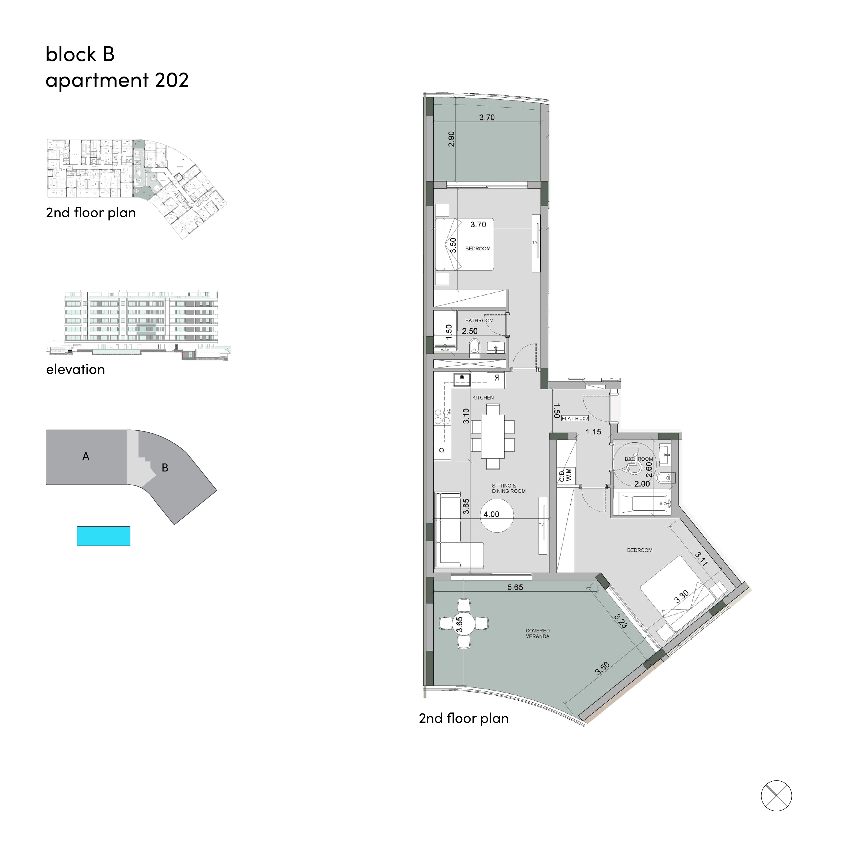 Sense block B apartment 202 layout
